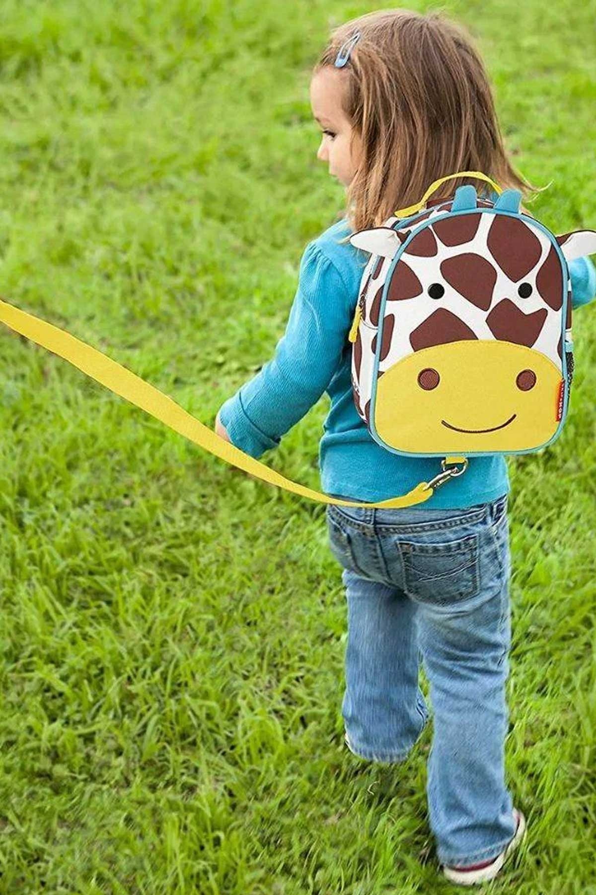 Skip Hop Zoo Çocuk Emniyet Kemerli Sırt Çantası Zürafa