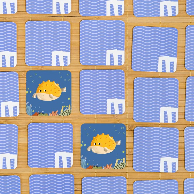 Memory Card Game 42 Kartlı Hafıza ve Eşleştirme Oyunu: Su altı