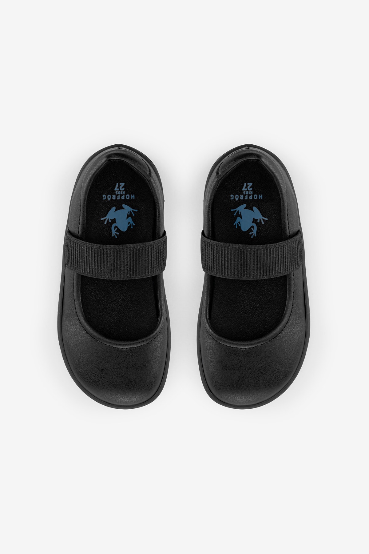 Hopfrög Smart Walker Mary Jane Barefoot Kız Babet Ayakkabı Siyah