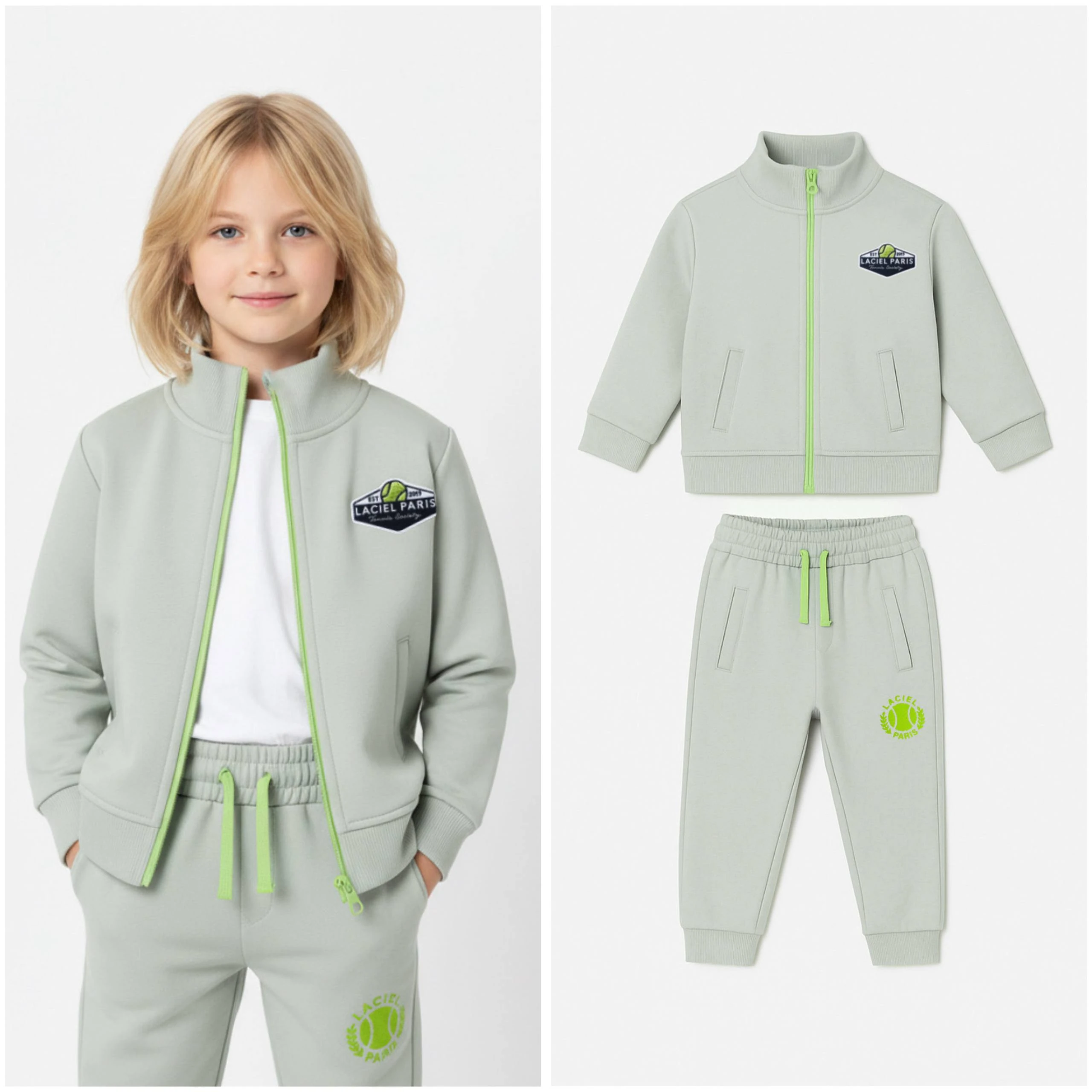 La’ciel Paris Tennis Society Fermuarlı Takım