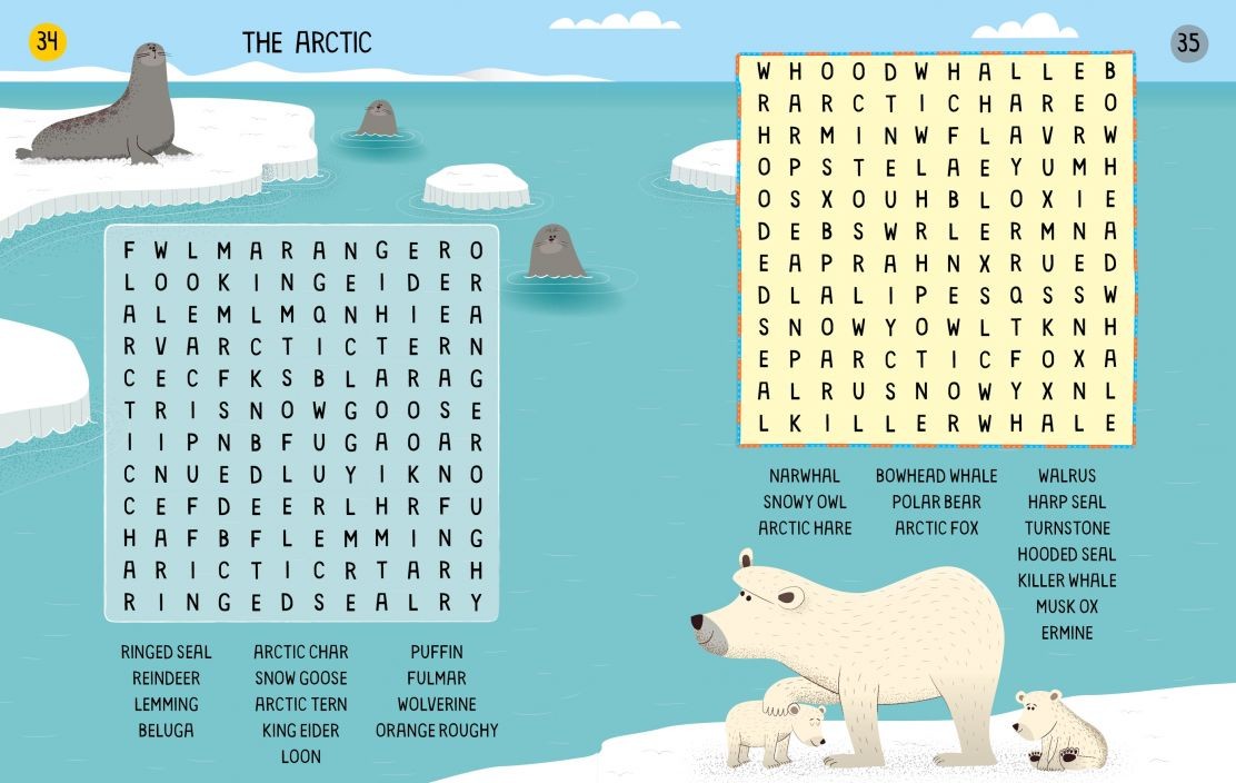 100 Children's Wordsearches: Animals 7+