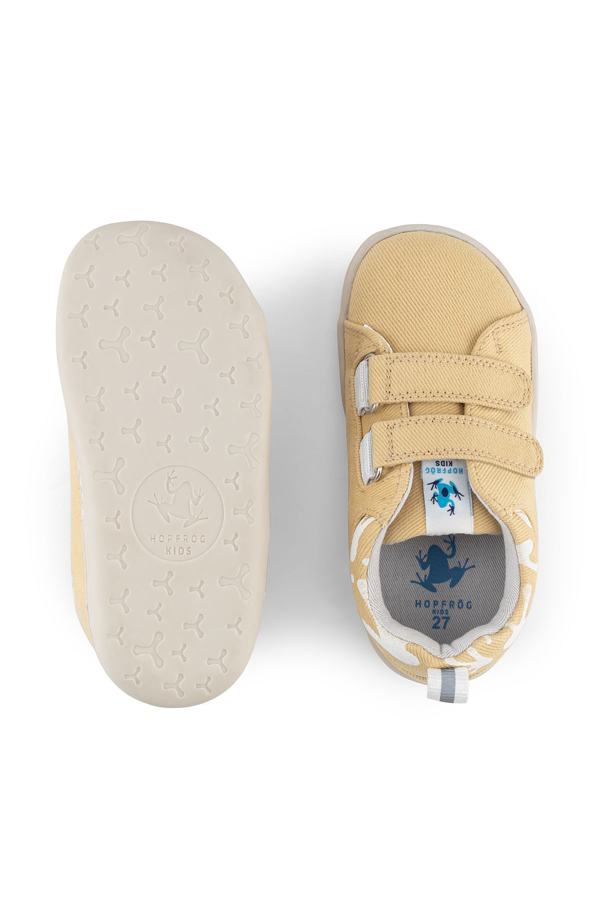 Hopfrög Smart Walker Recycled Canvas Eco Barefoot Çocuk Ayakkabı Sarı