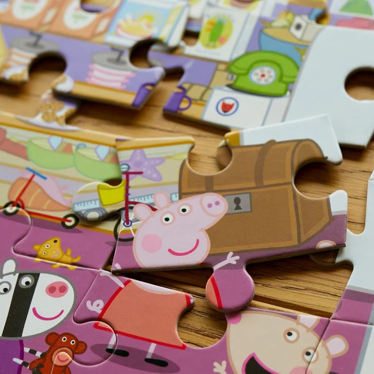 Look & Find Puzzle: Peppa Pig Mr. Fox's Shop - 36 Parça Yapboz ve Gözlem Oyunu