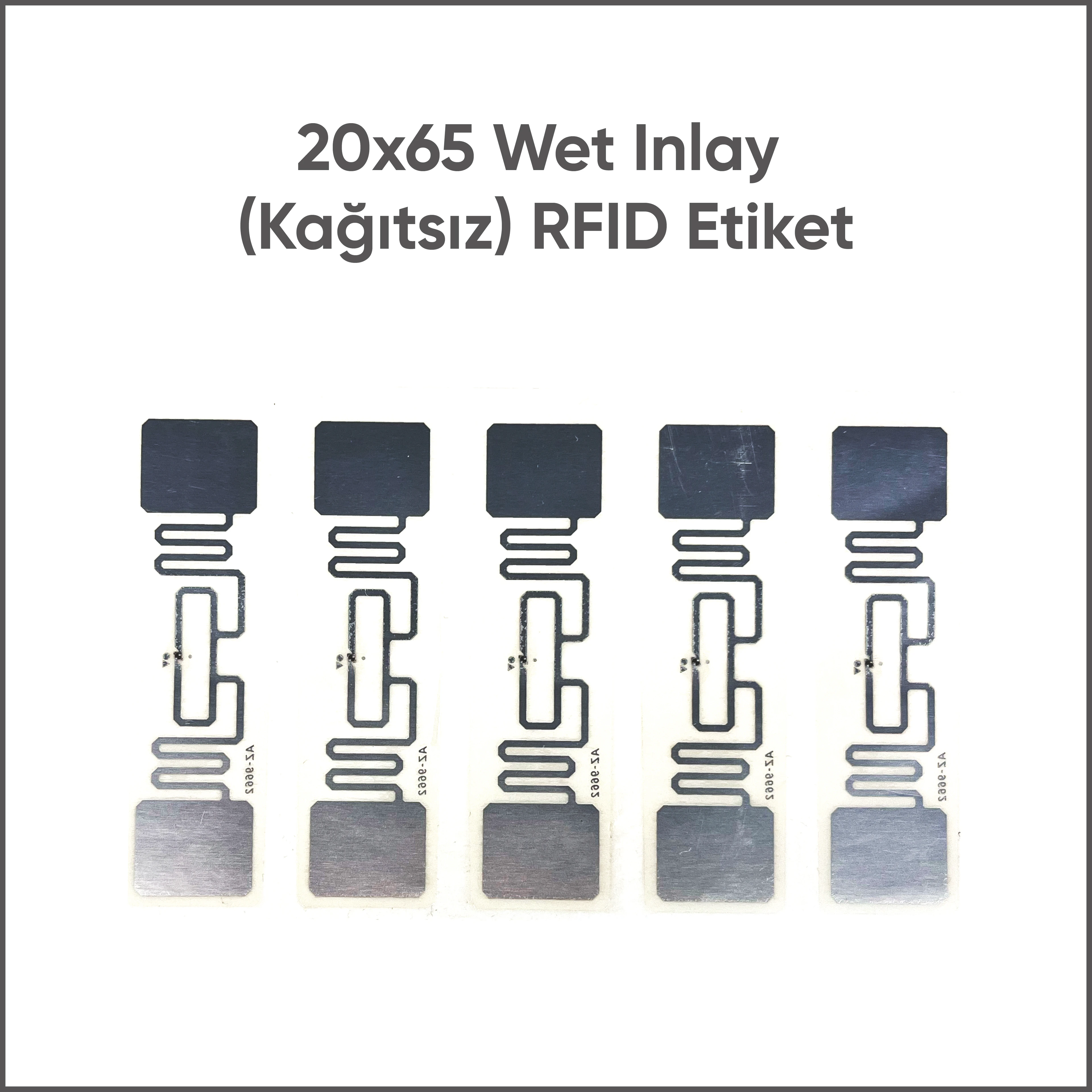 20x65 Wet Inlay (Kağıtsız) RFID Etiket image
