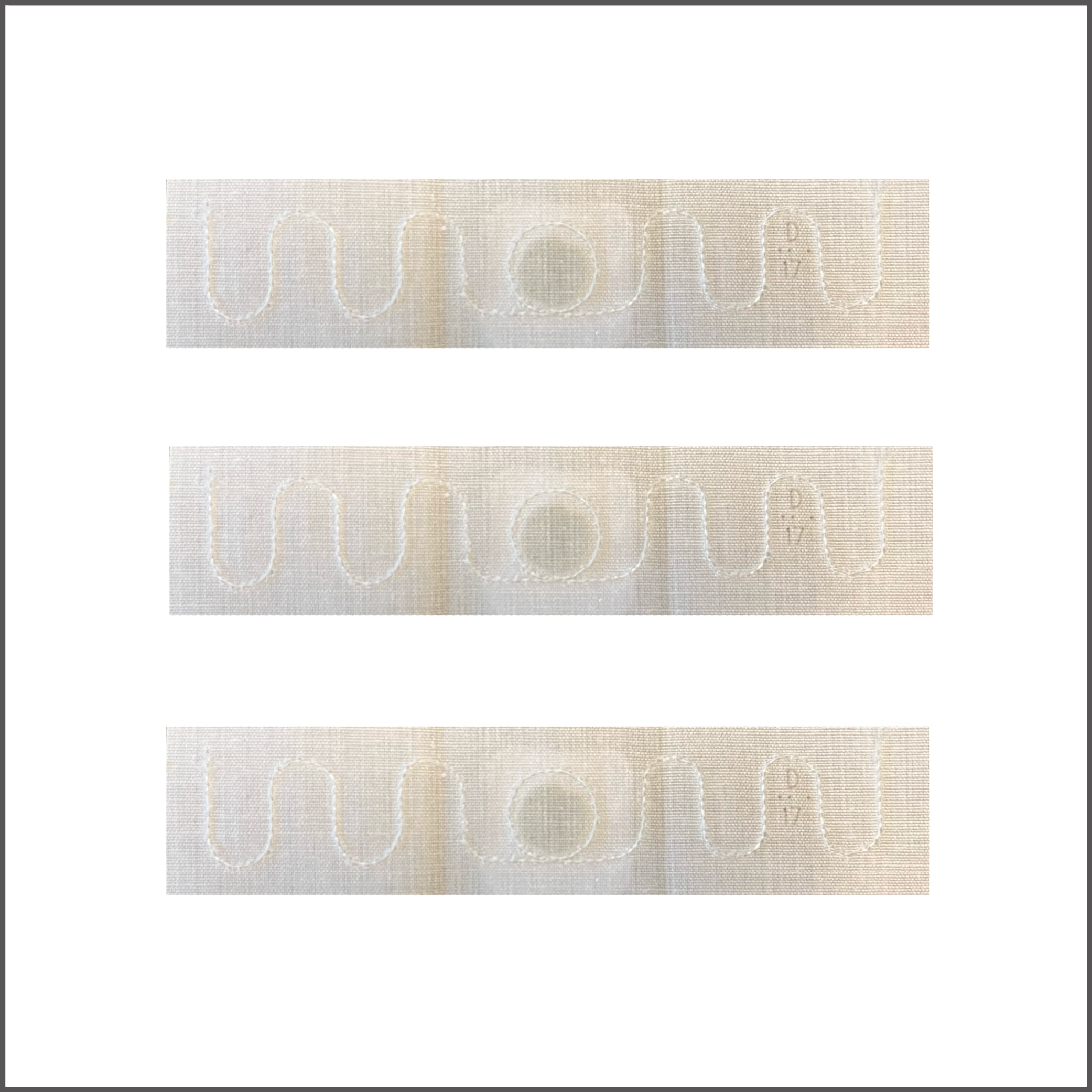 6419 RFID Tekstil Etiketi - Perforeli