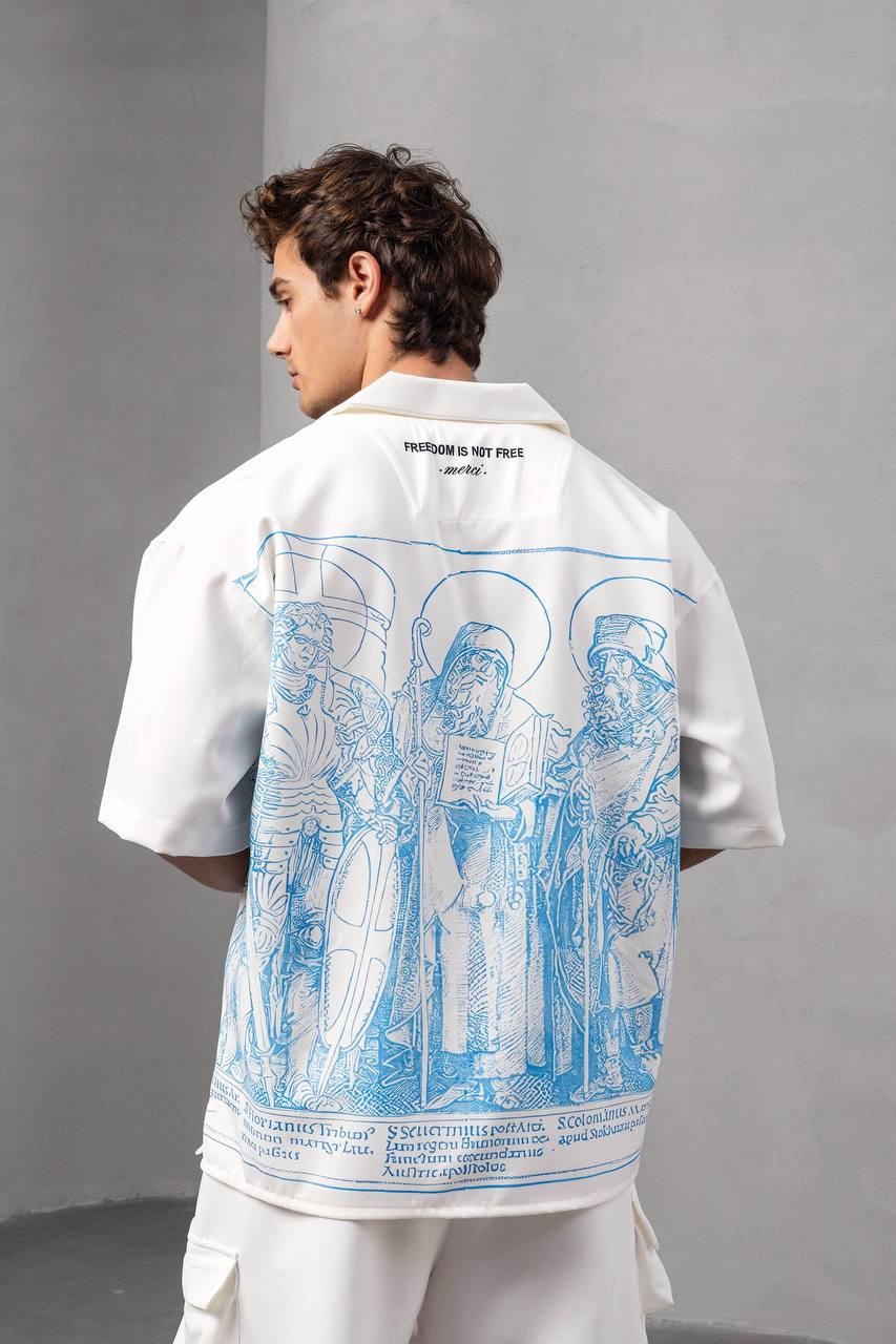 Oversize Etnik Gömlek