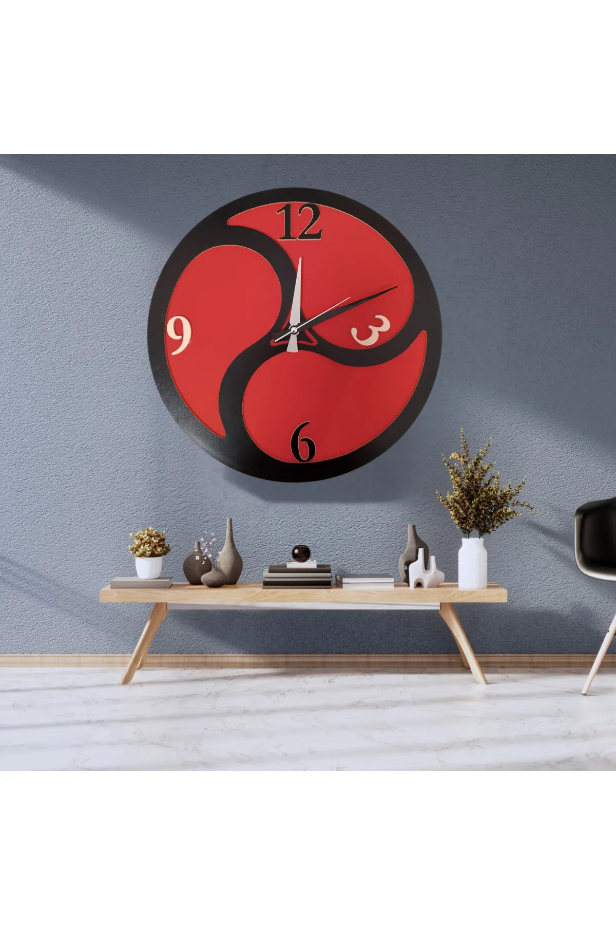 DUVAR SAATİ SPOR EBAT 40X40 