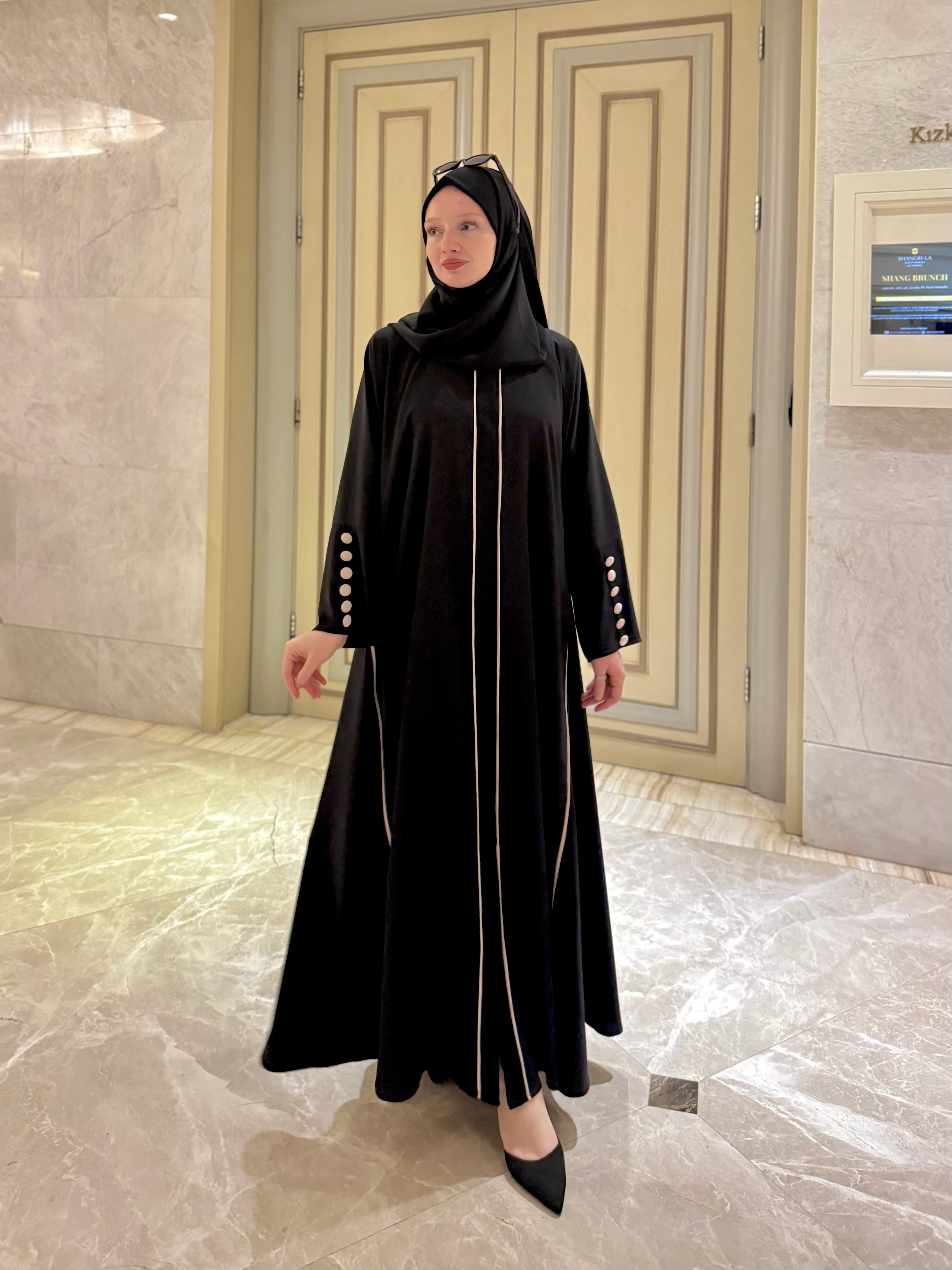 Elvâ Abaya (Siyah)  ✨