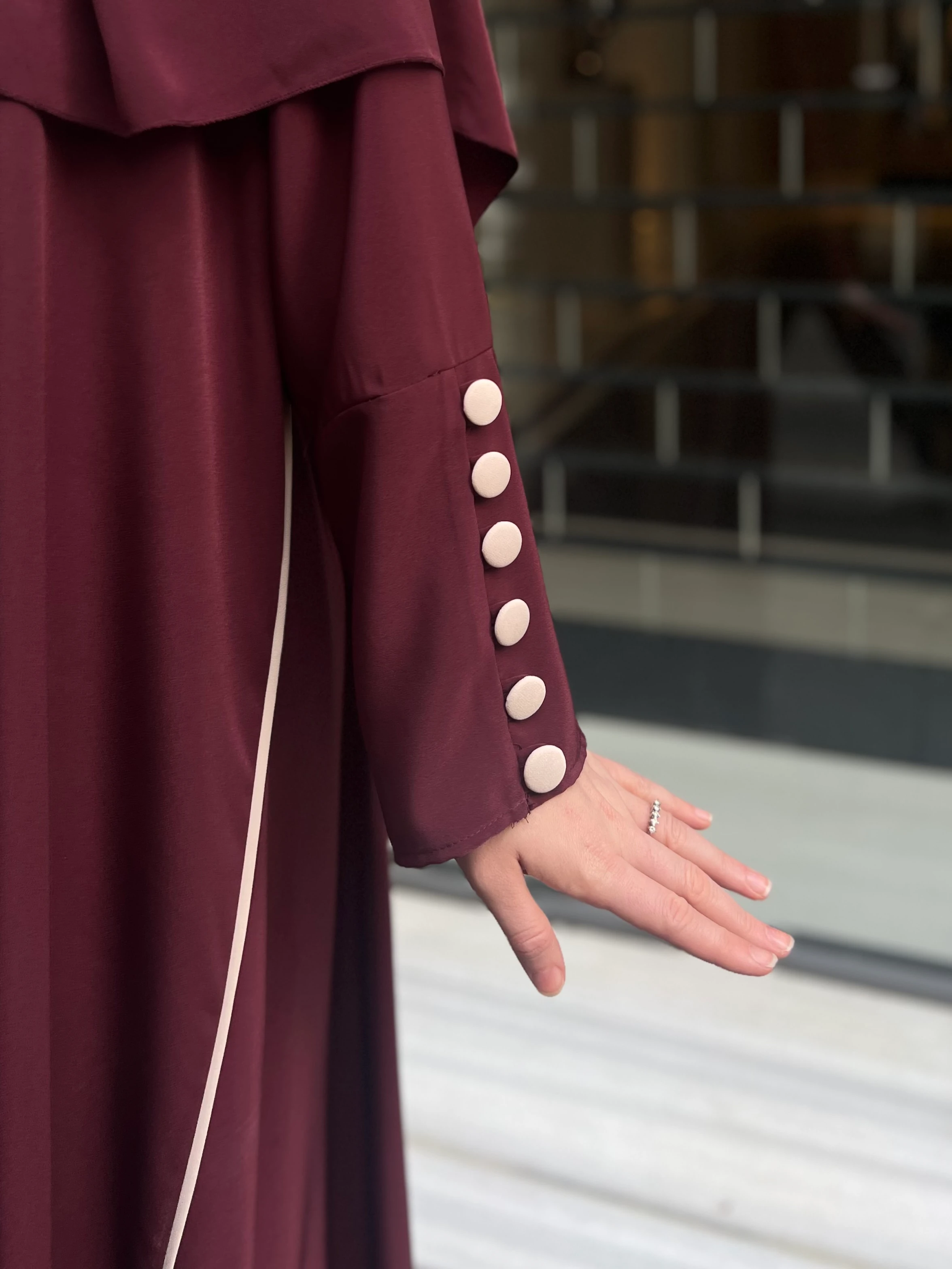 Elvâ Abaya (Bordo) ✨