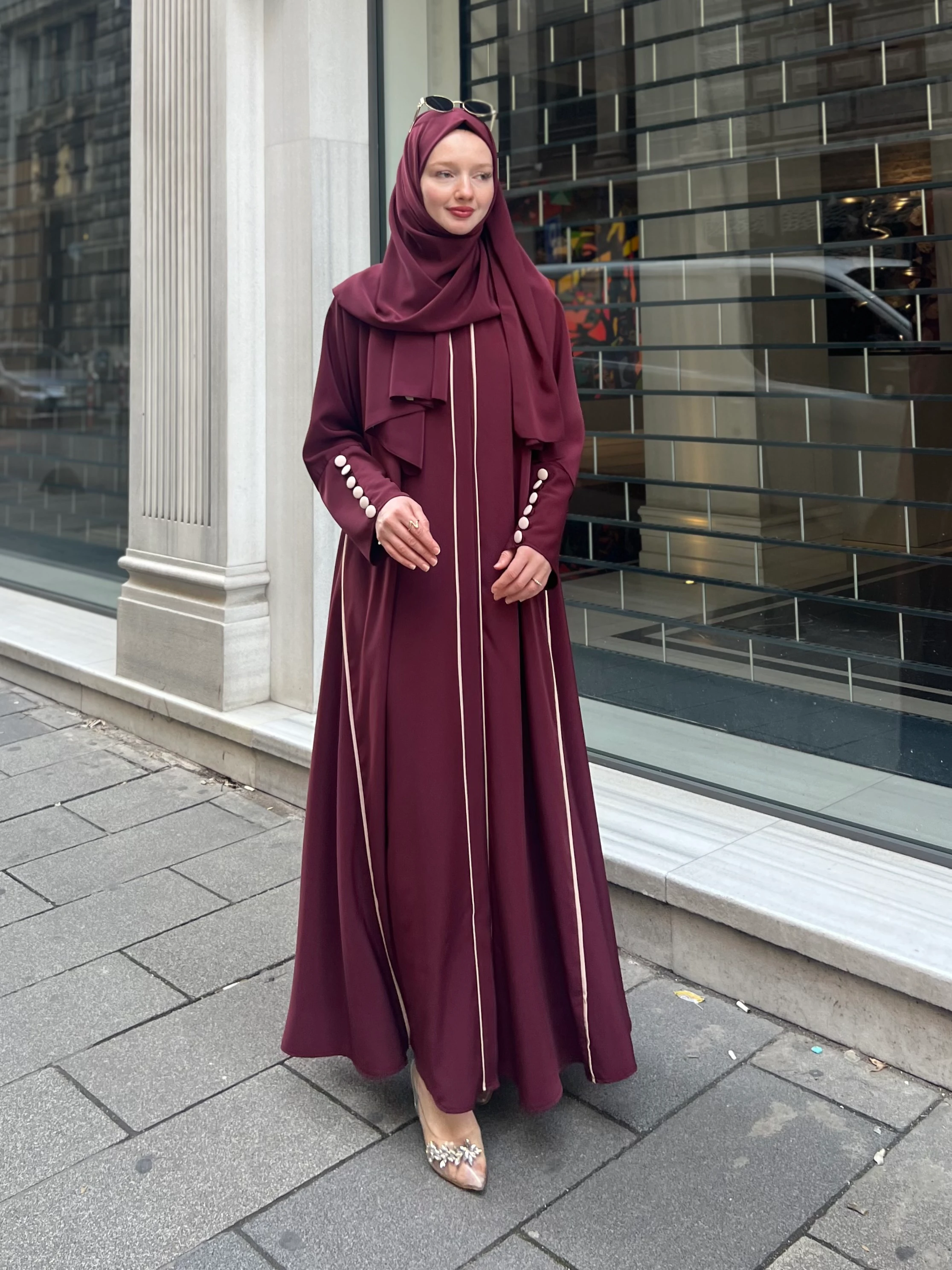 Elvâ Abaya (Bordo) ✨