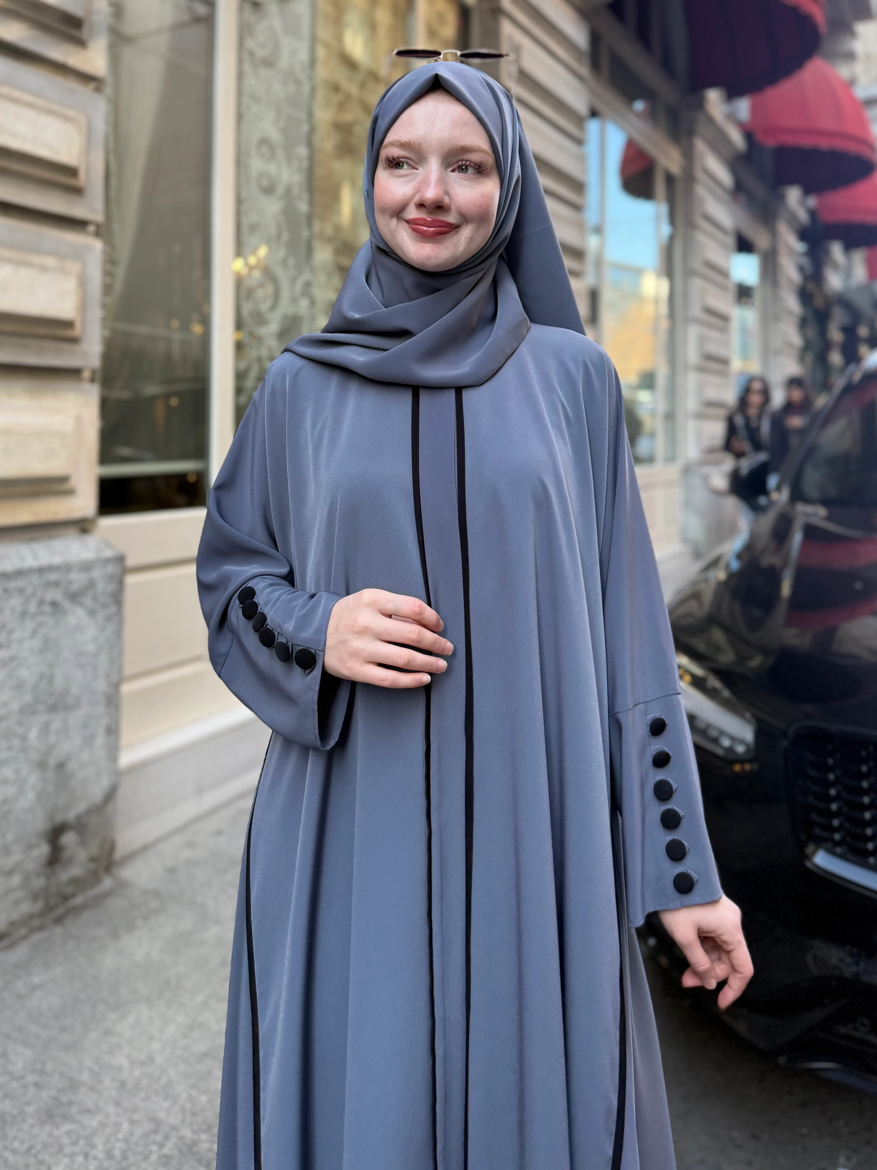 Elvâ Abaya (Gri) ✨