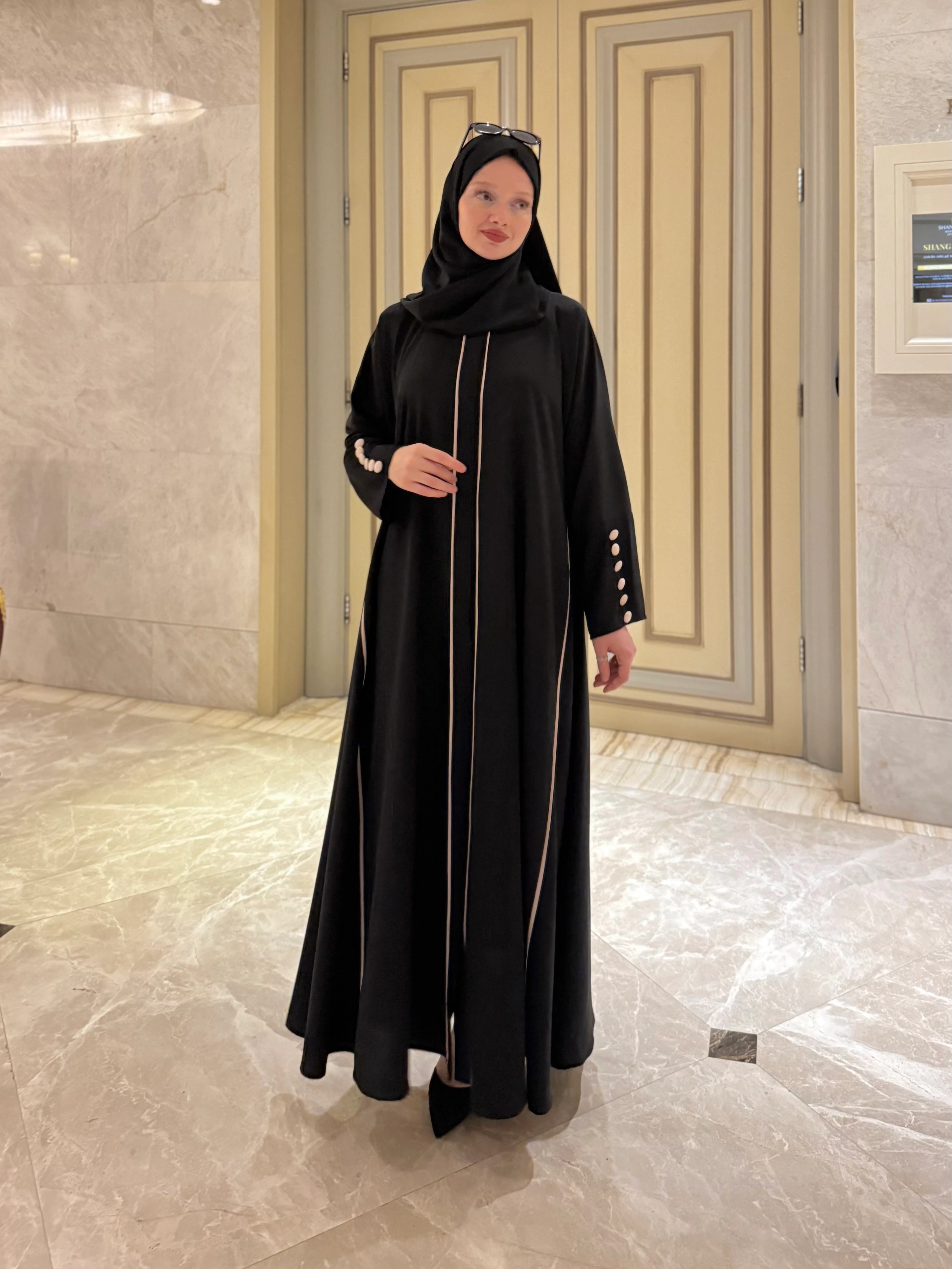 Elvâ Abaya (Siyah)  ✨