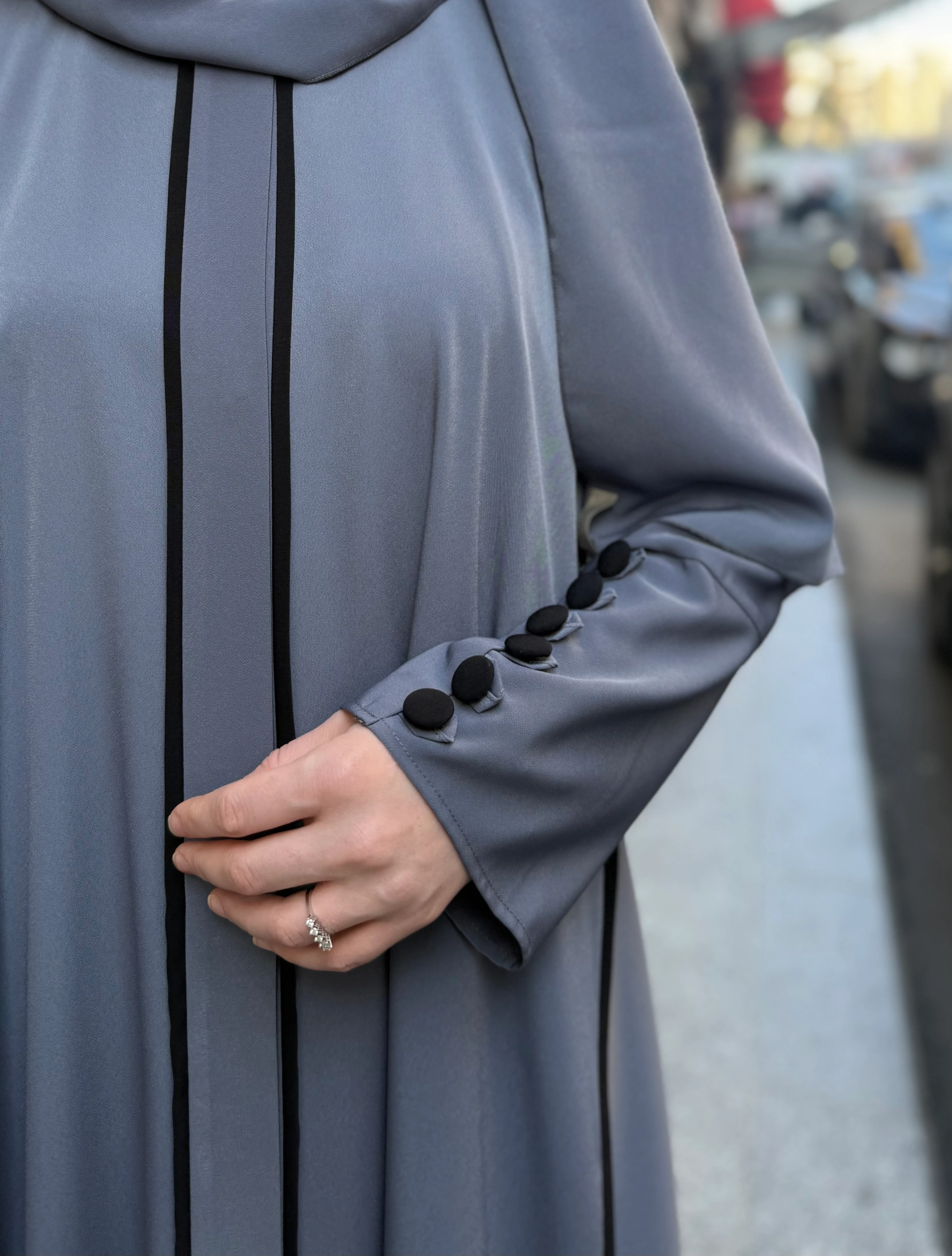Elvâ Abaya (Gri) ✨