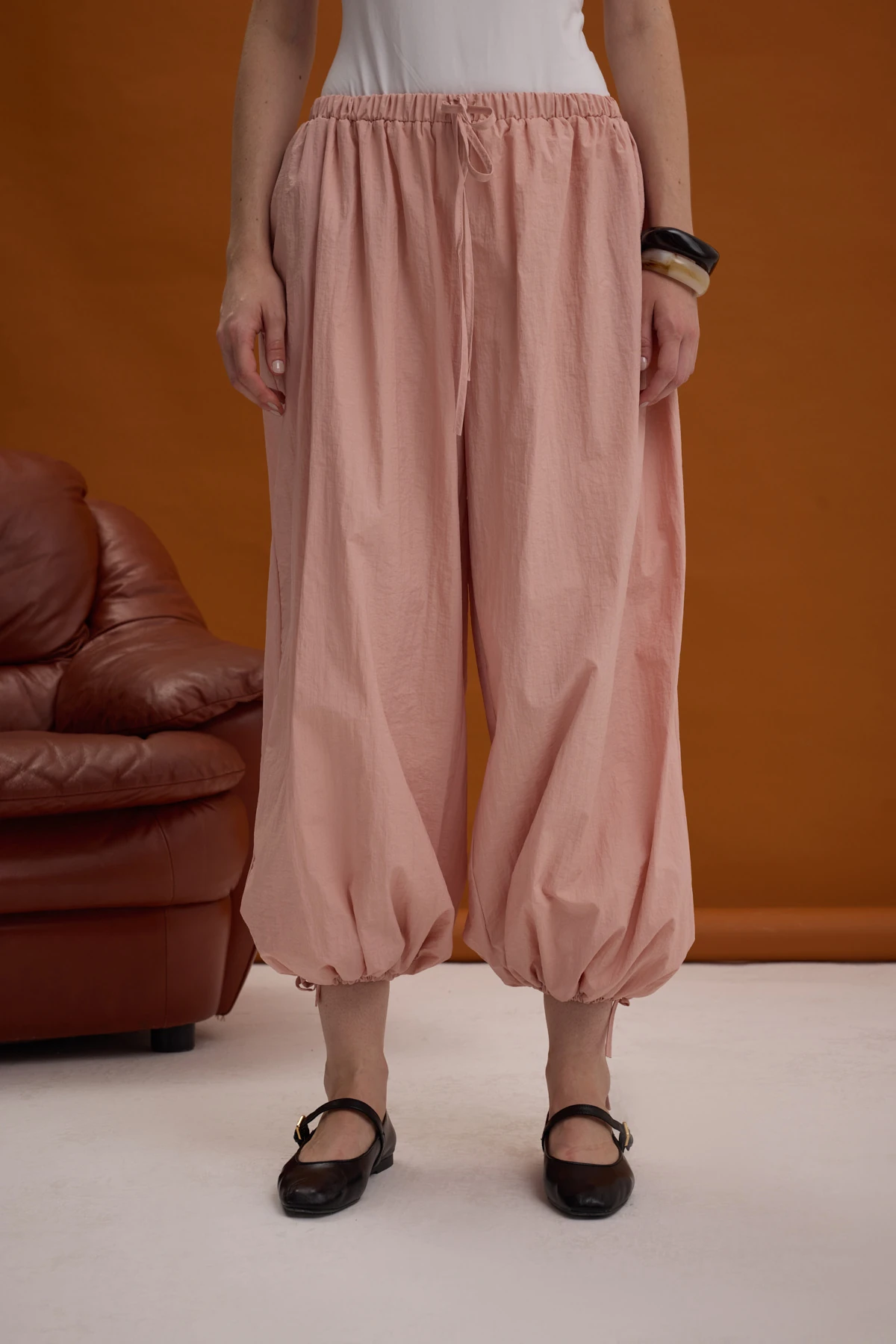 Pudra Şalvar Pantolon