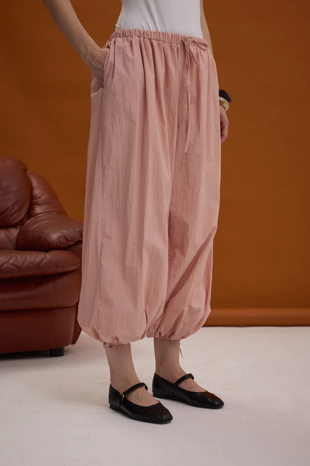 Pudra Şalvar Pantolon