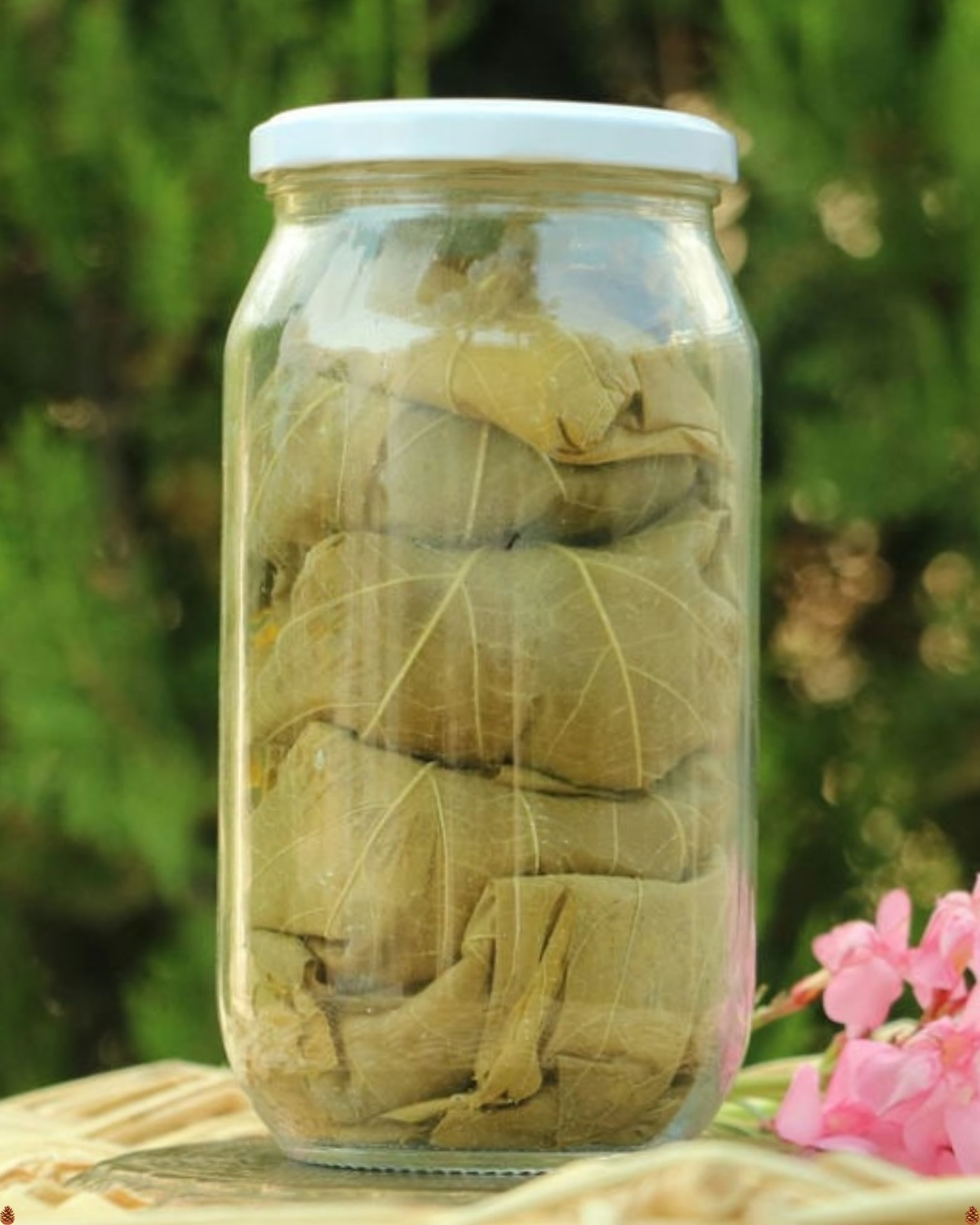 Cam Kavanoz Asma Yaprağı (450-500gr)