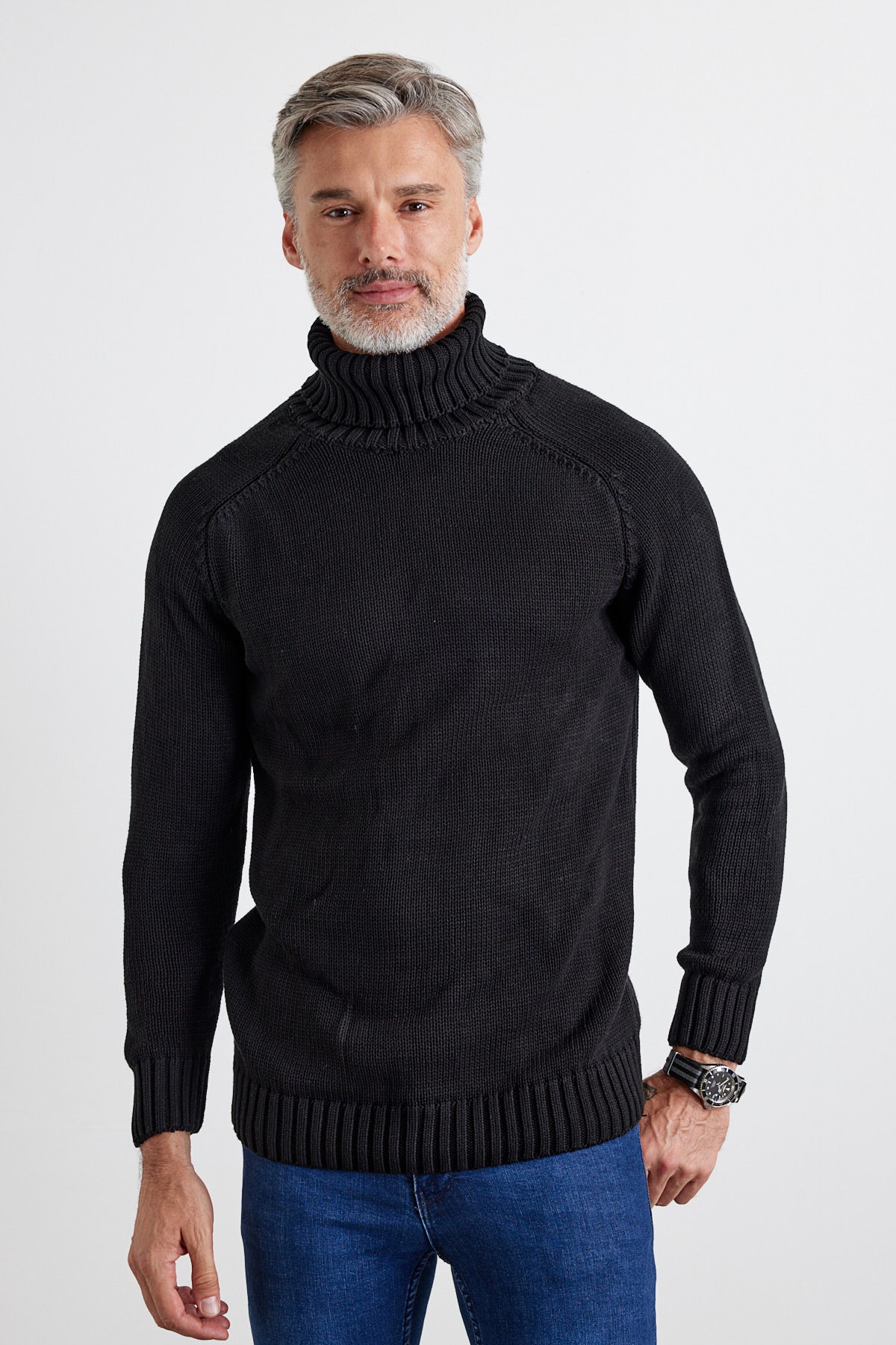 Men's Full Fisherman Thick Italian Sleeve Sweater