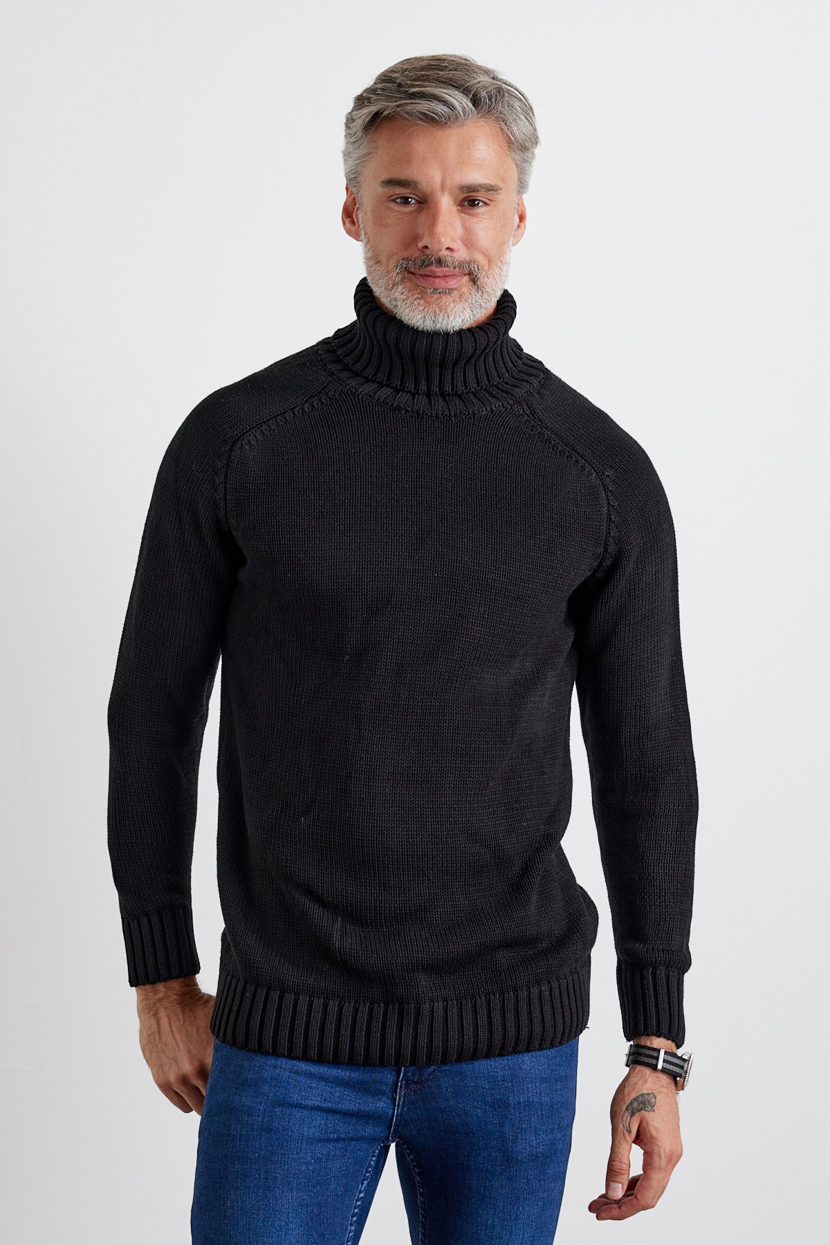 Men's Full Fisherman Thick Italian Sleeve Sweater