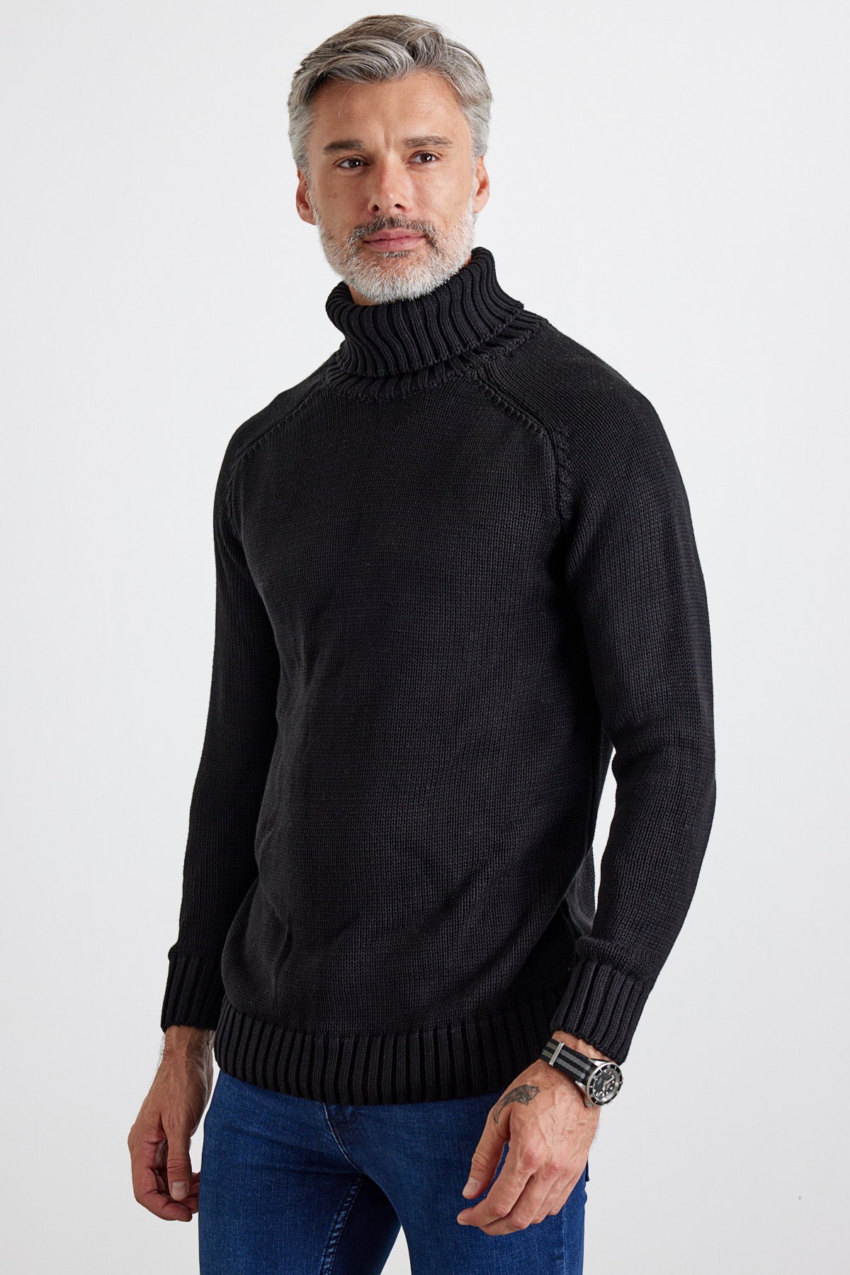 Men's Full Fisherman Thick Italian Sleeve Sweater