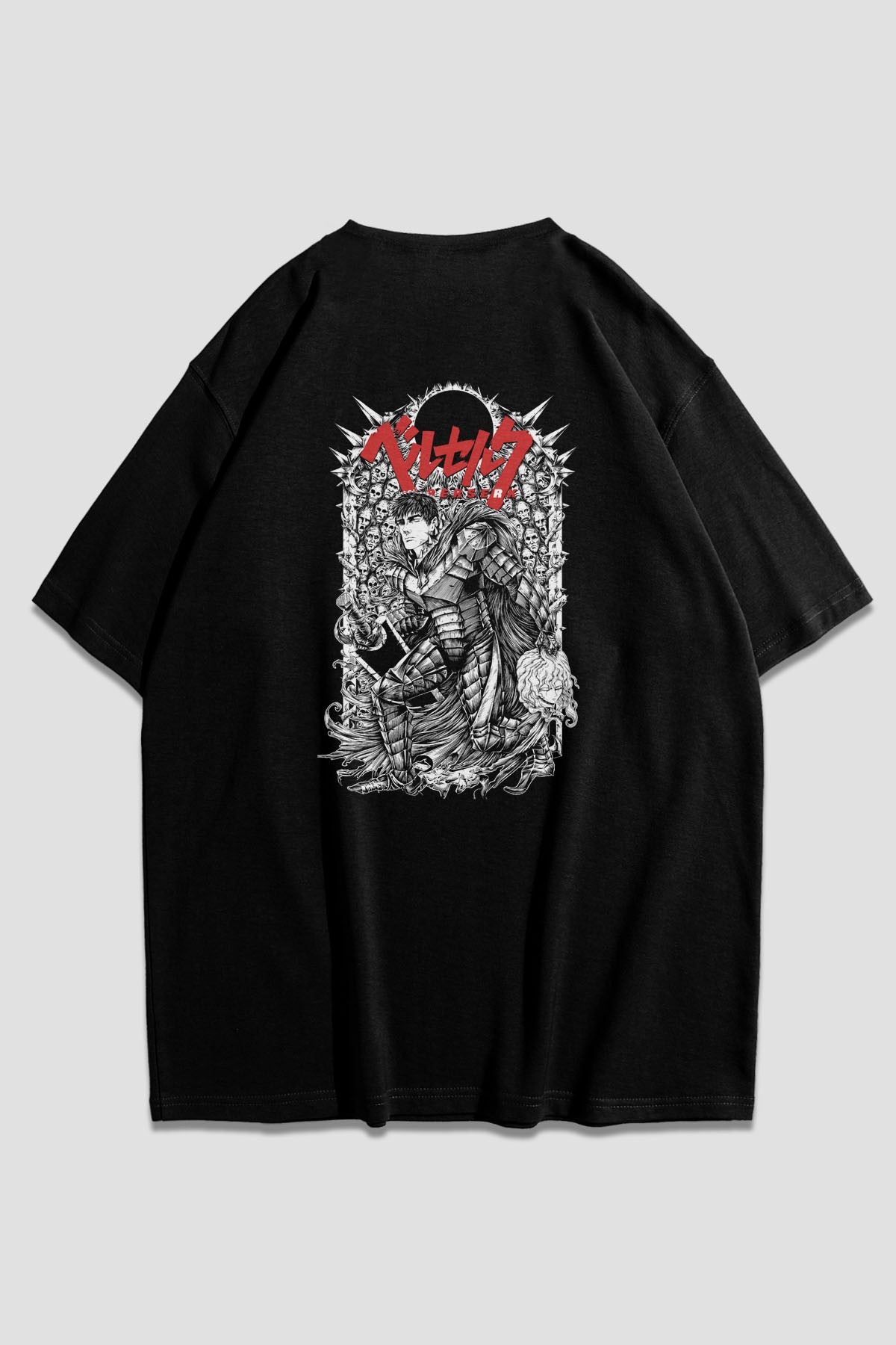 Giyinikim Berserk Unisex Siyah OversizeT-Shirt