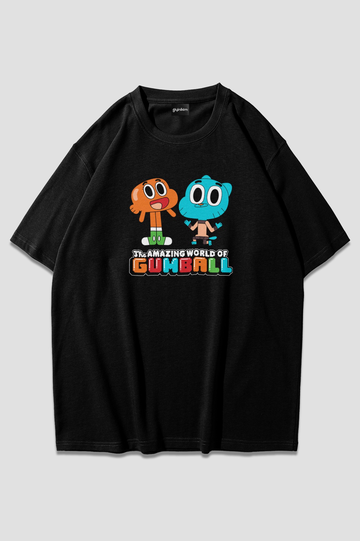 Gumball Darwin Oversize Siyah T-Shirt