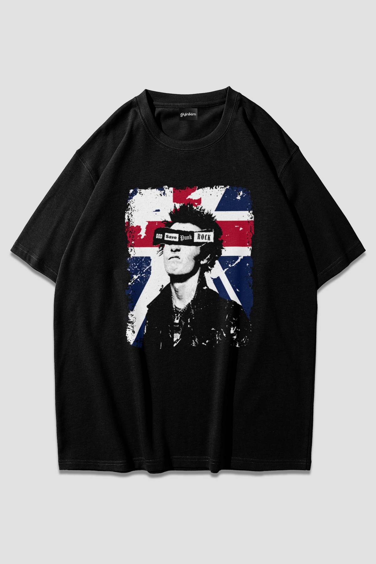 God Save Punk Rock Oversize Unisex T-Shirt