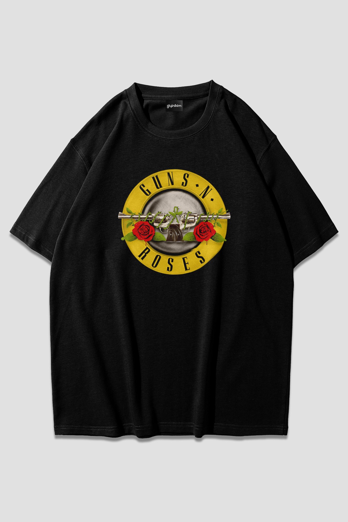 Guns n Roses Oversize Siyah T-Shirt