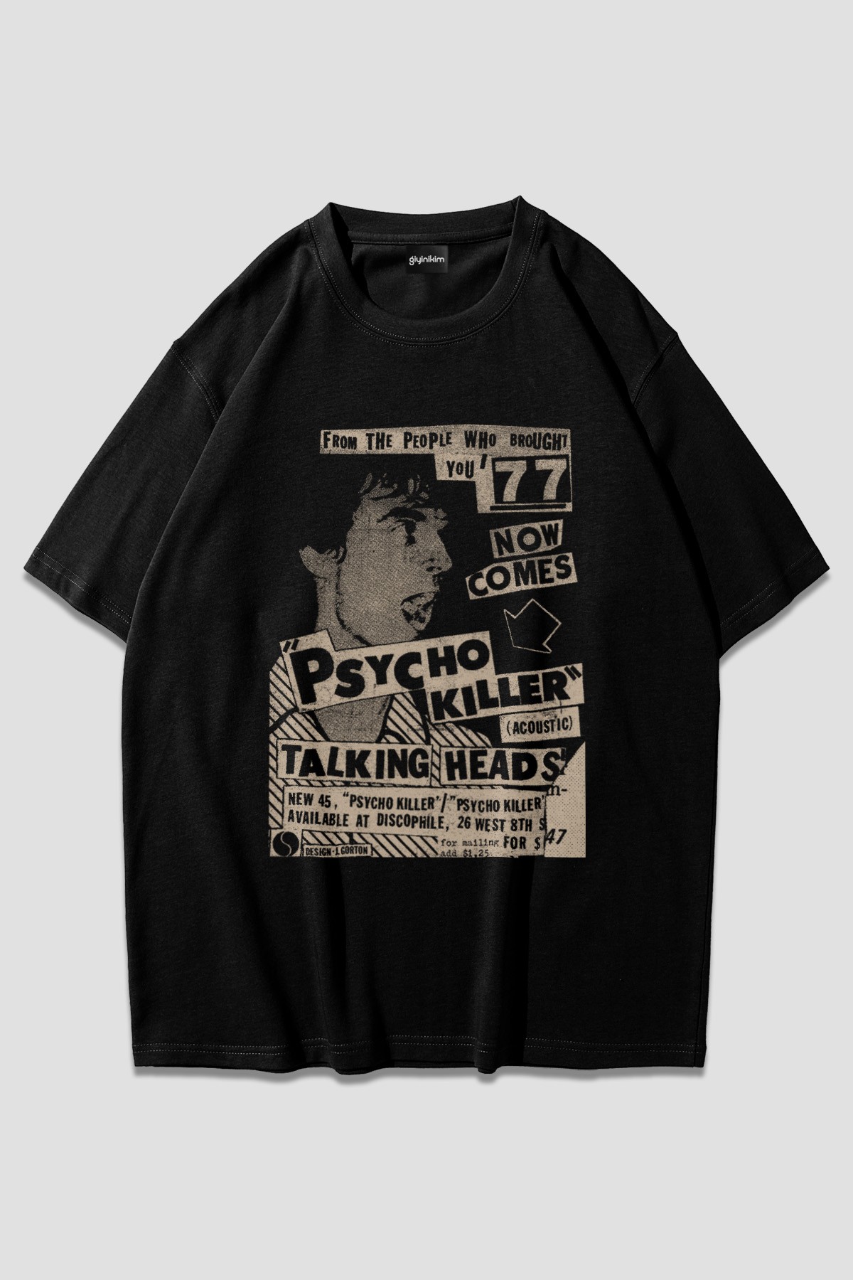 Psycho Killer, Talking Heads Oversize Unisex T-Shirt