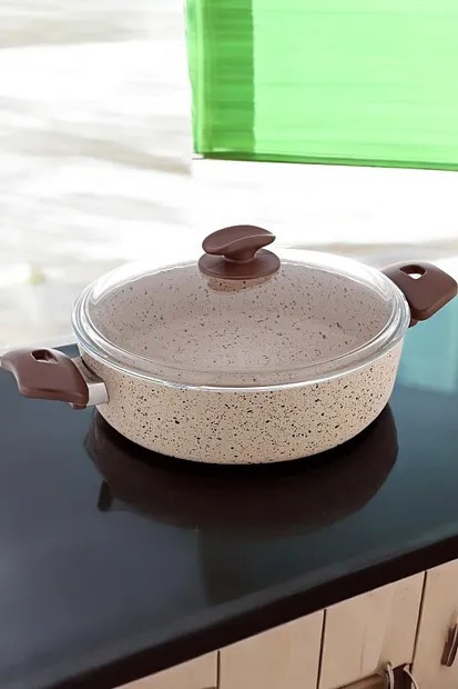 Gözde Bakalit Kulplu Granit Karnıyarık Tencere - 24 Cm