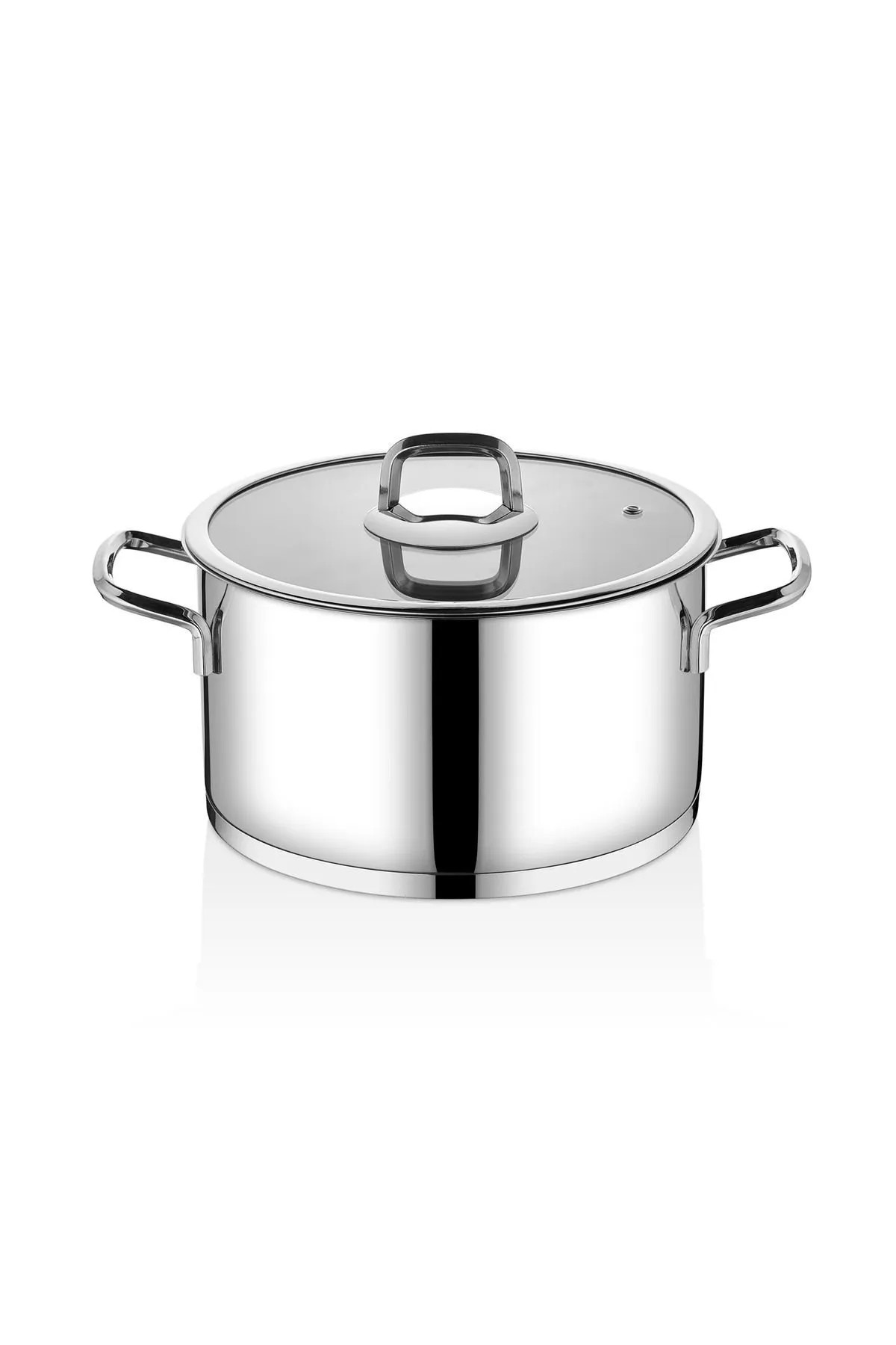 Lines Silver Paslanmaz Çelik Derin Tencere - 22 cm