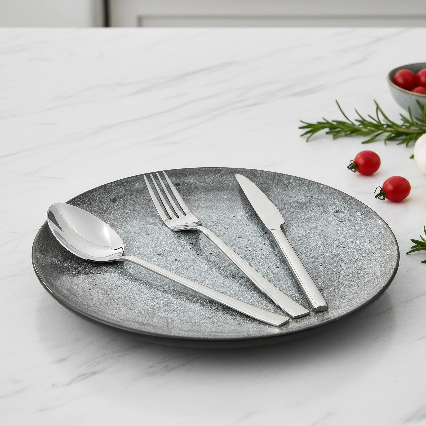 Gökdil Asya 36 Parça 6 Kişilik Çatal & Kaşık & Bıçak Yemek Takımı