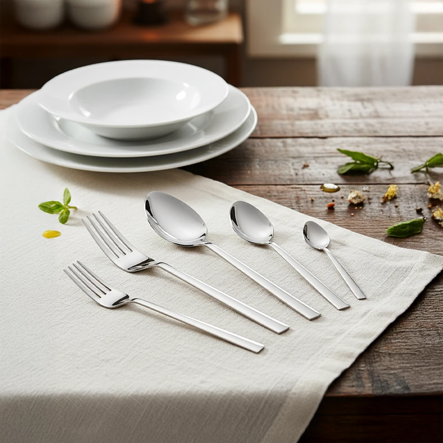 Tuana 60 Parça 12 Kişilik Ekonomik Çatal & Kaşık Takımı