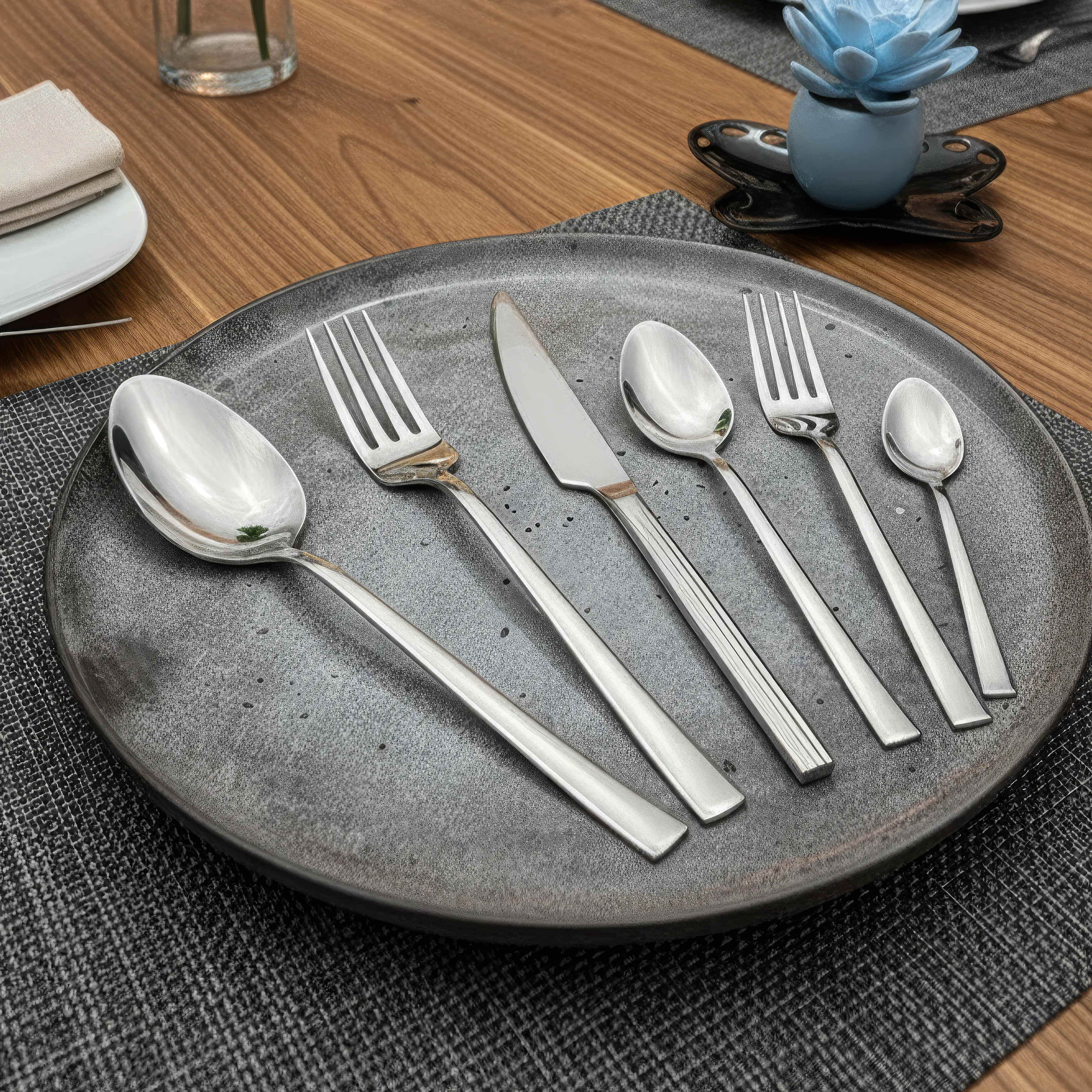 Gökdil Asya 72 Parça 12 Kişilik Çatal & Kaşık & Bıçak Takımı