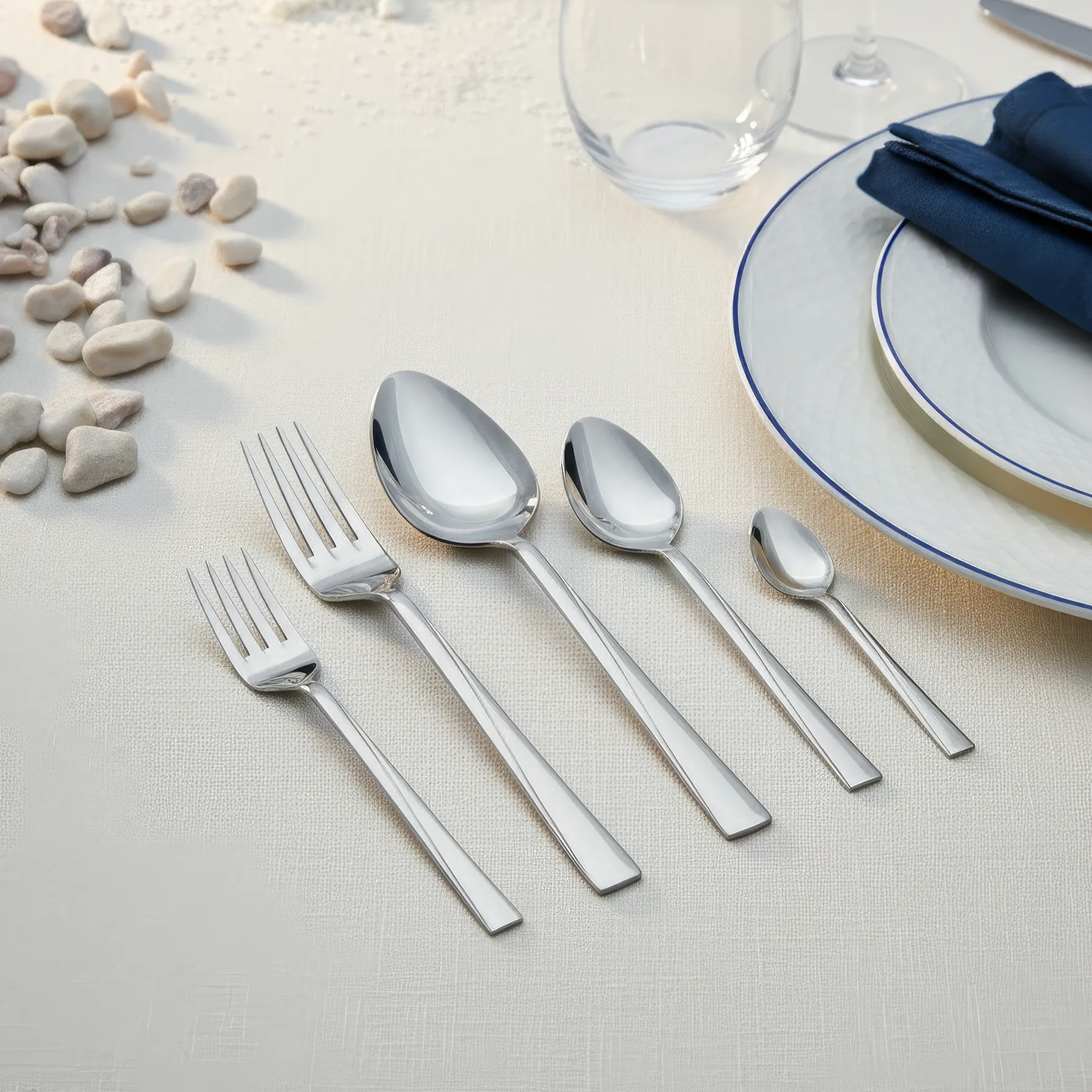 Gökdil Asrin 30 Parça 6 Kişilik Çatal & Kaşık & Takımı