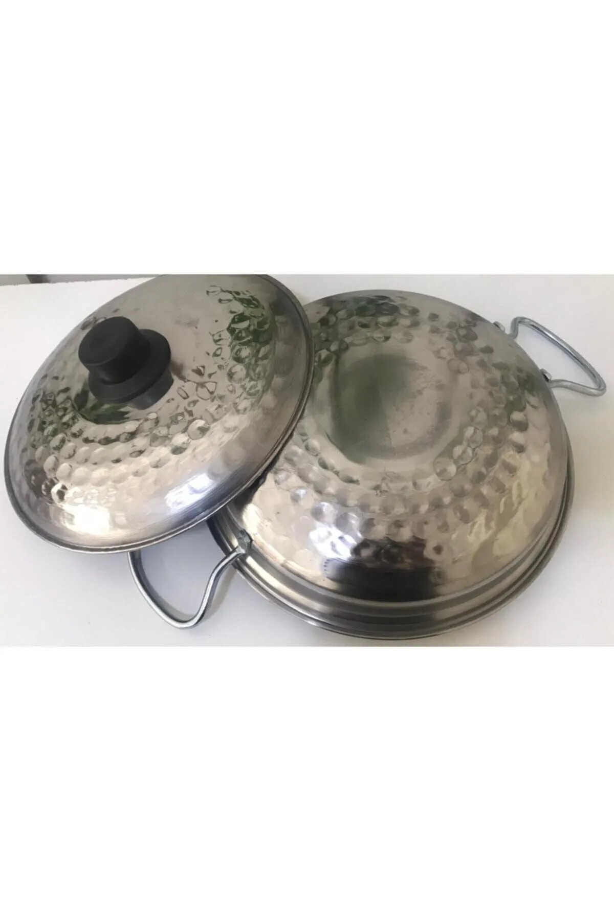 Üzüm Çelik Kapaklı Saç Tava - 25 cm