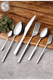 Tuana 72 Parça 12 Kişilik Ekonomik Çatal & Kaşık & Bıçak Takımı