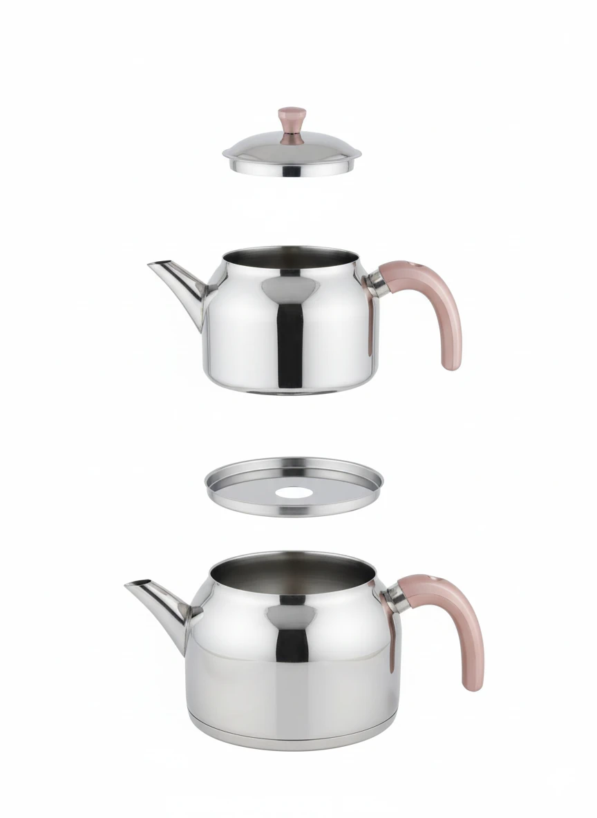 Gökdil Valeriya Bakalit Kulplu Aile Boy Çaydanlık