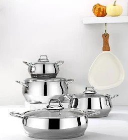 Bonera Stella 8 Parça Çelik Tencere Seti