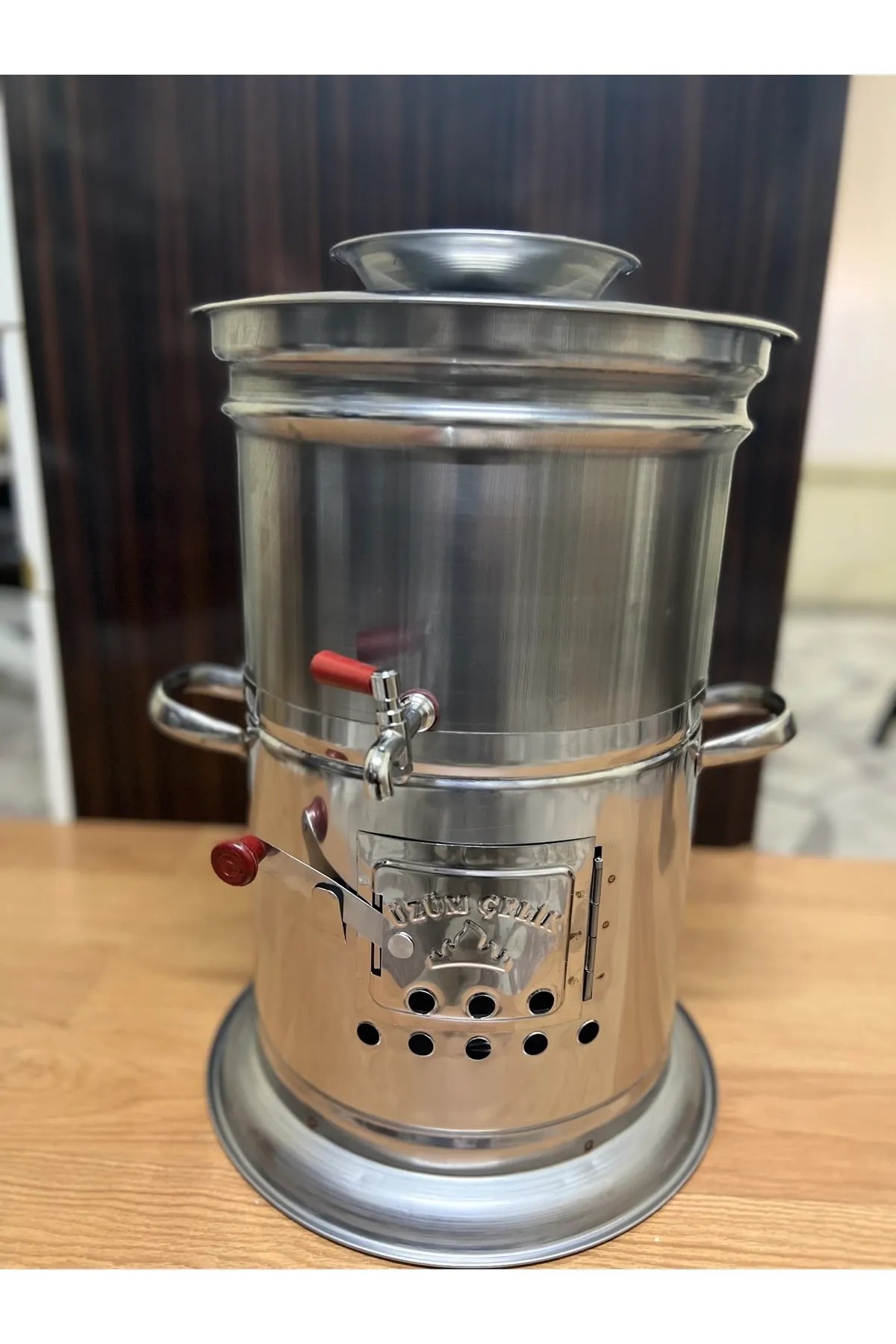 Üzüm Çelik 7 Litre Tek Musluklu Semaver