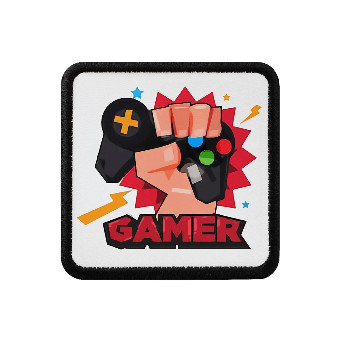 V1 Gamer - Unisex White Patch with 1bs Code Logo