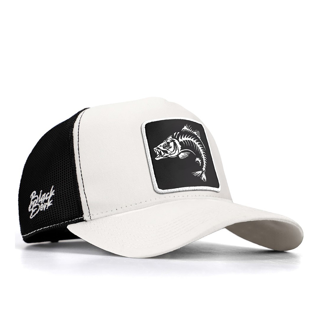 White-Black Trucker Cap