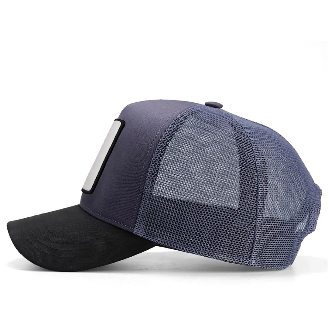 Black Peaked-Anthracite Cap