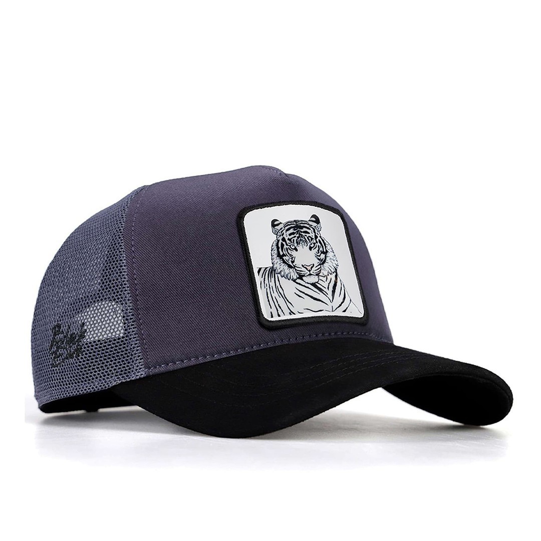 Black Peaked-Anthracite Cap