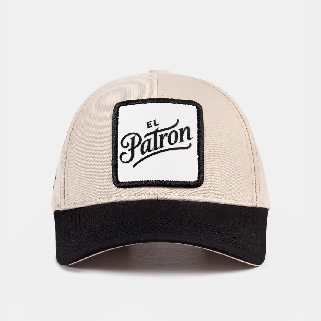 V1 Six Black-Beige Baseball Cap BlackBork