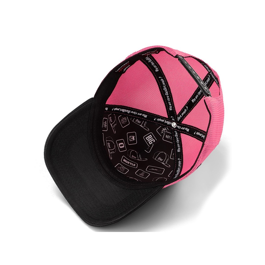 Black-Pink Cordura Fabric Cap