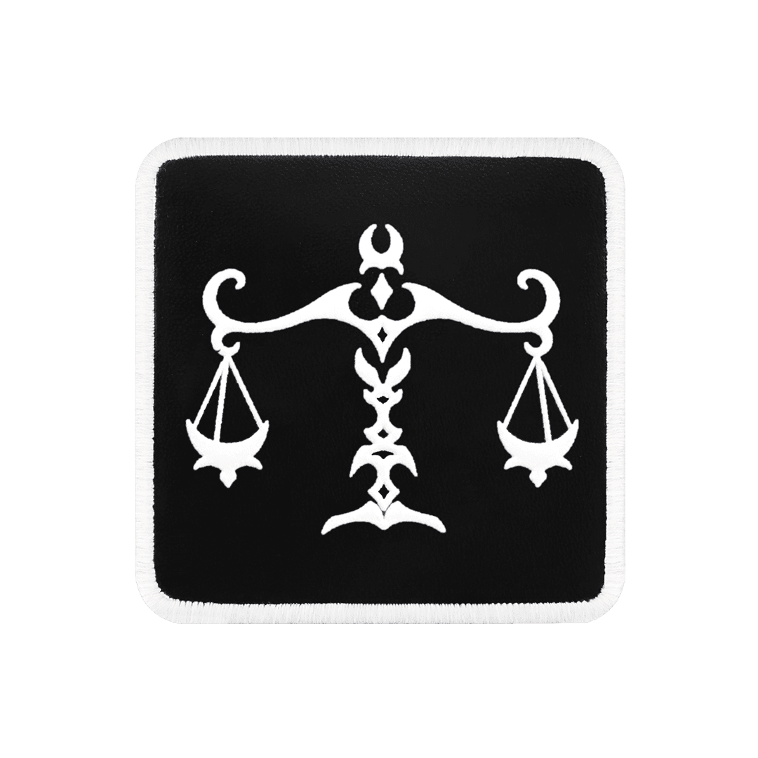 V1 Libra - Unisex Black Patch with 1 Code Logo