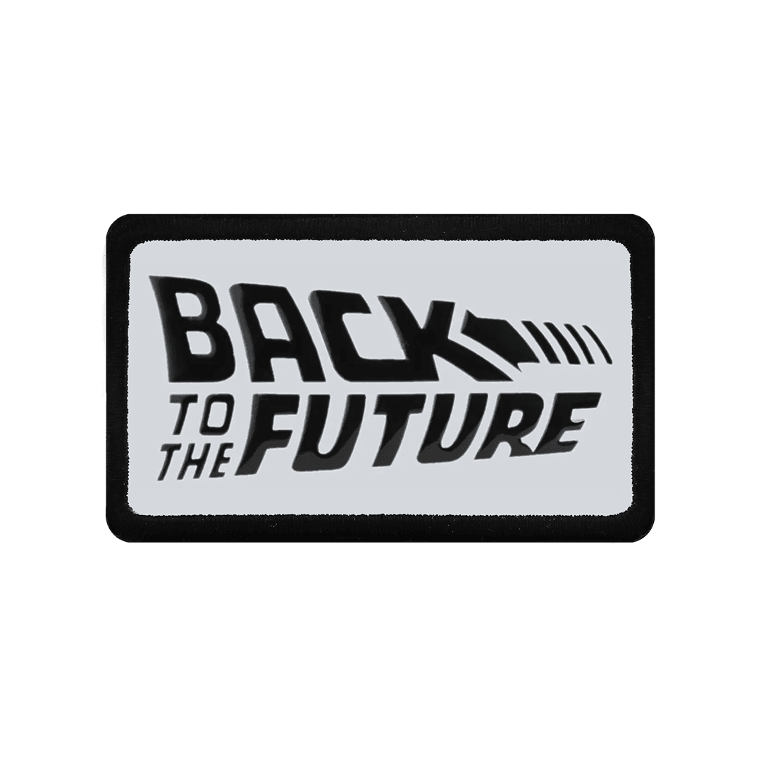 V2 Back To The Future - 1bs Unisex White Patch with Code Logo