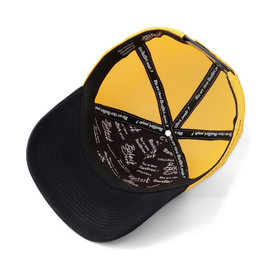Navy Blue-Yellow Cap