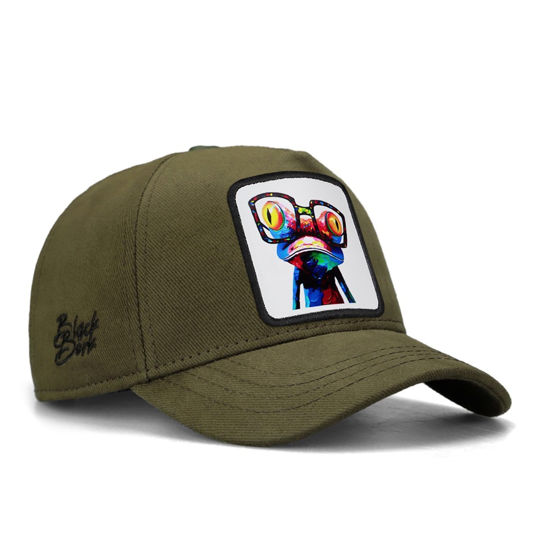 Khaki Kids Cap - Chameleon - 1 with Code Logo