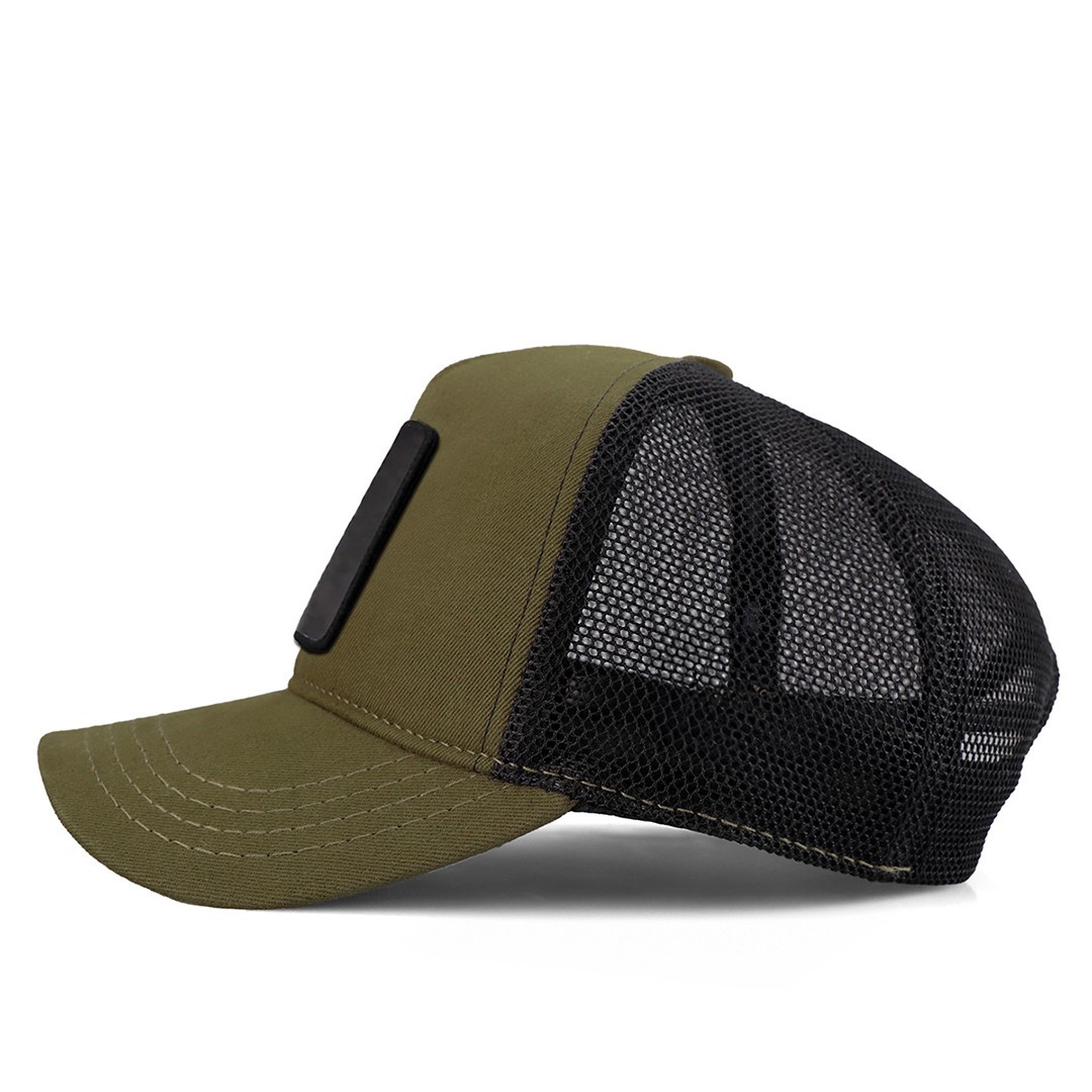 Khaki-Black Cap